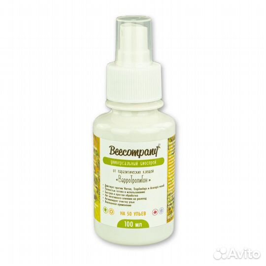 100 мл. варротропигон Биоспрей от клеща Варроа