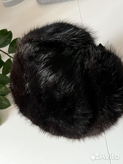 Норковая шапка мужская 58