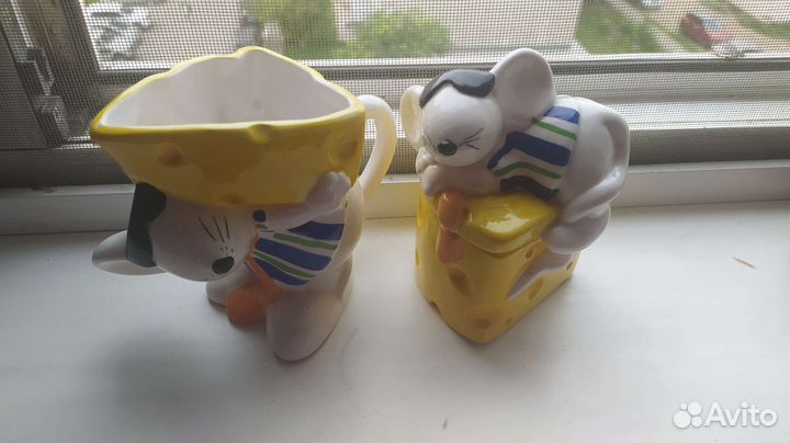 Сливочник или молочник,и сырница