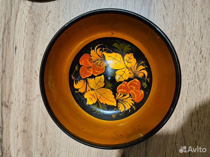 Салатники деревянные хохлома