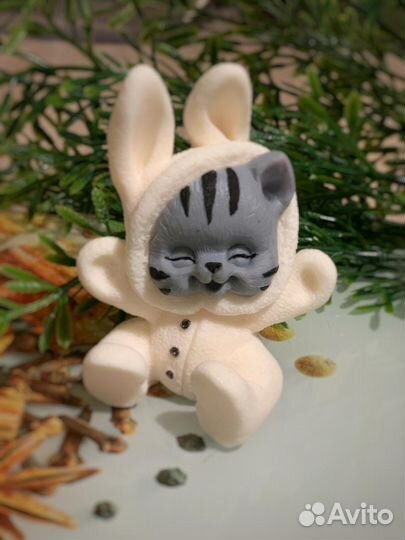 Мыло ручной работы «Кото-зайка»