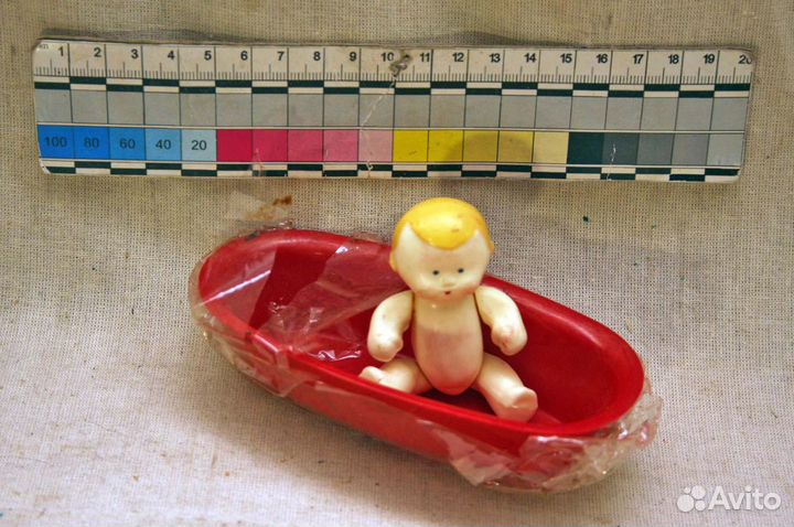 Тамбовский пупсик Вовка малыш в ванночке СССР