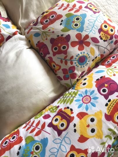 Подушки-бортики, кармашек для мелочей, балдахин