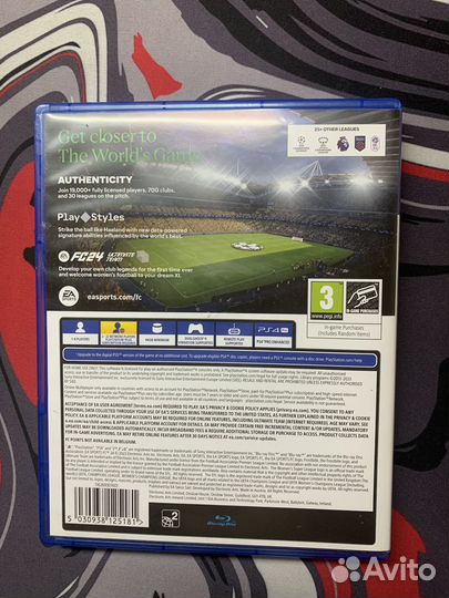 EA FC 24 для PS 4 и для PS 5 (она имеет апгрейд)