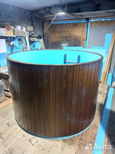 Купель круглая со вставкой