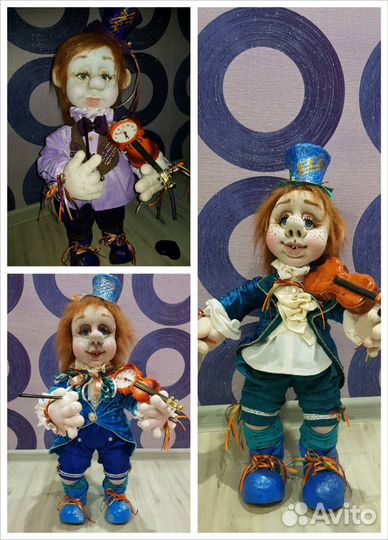 Интерьерная кукла Скрипочкин