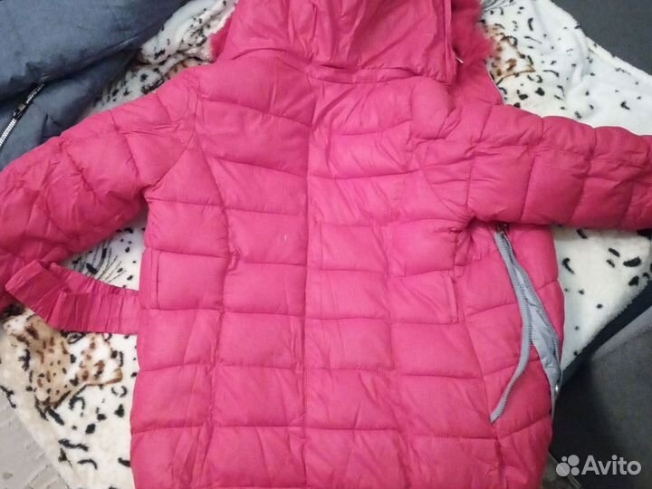 Пуховик для девочки 140