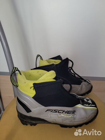Лыжи беговые fisher 160см, ботинки, палки