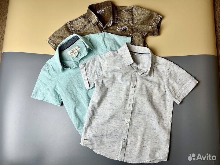Рубашки на мальчика 116 122 Lacoste Acoola 6-7 лет