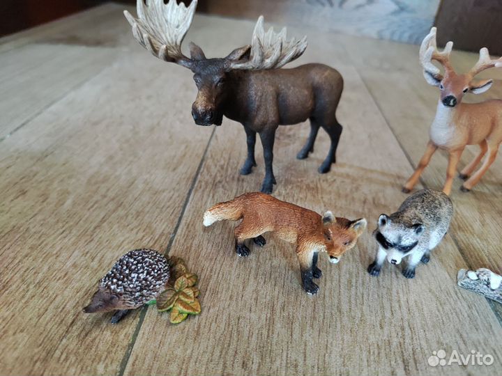 Schleich фигурки животные леса