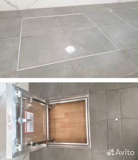 Люк ревизионный напольный Хаммер Макс 600x600 с по