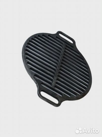 Решетка-гриль чугунная круглая 40 см