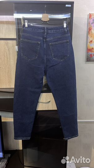 Джинсы женские мом синие