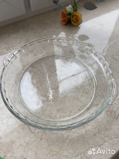 Блюдо стеклянное новое
