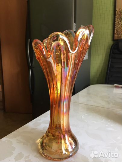 Ваза и конфетница СССР стекло