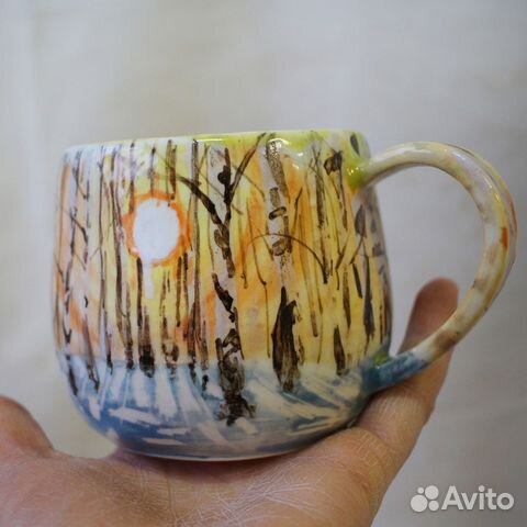 Чашка ручной работы
