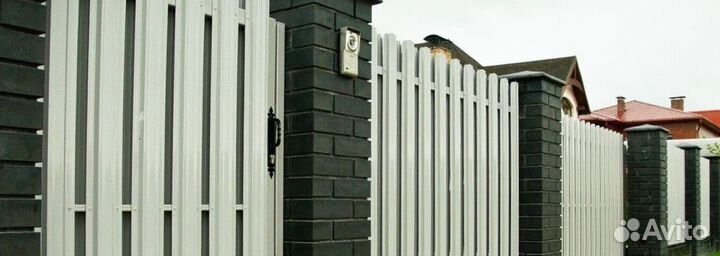 Шахматный штакетник