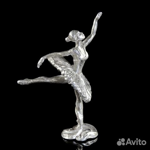 Статуэтка - миниатюра «Балерина" (№3). Серебро