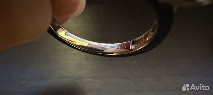 Серебряное кольцо с муассанитом 1.2 Ct Принцесса