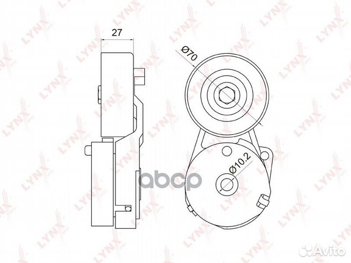 Натяжитель ремня навесного оборудования PT3029