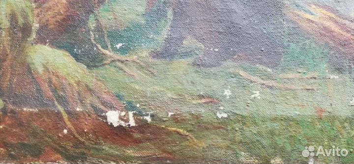 Картина Утро в сосновом бору, Мишки, холст масло