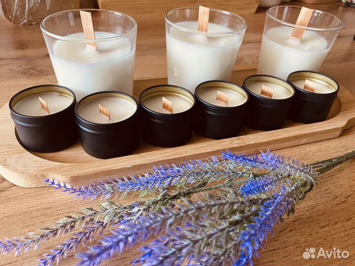 Свечи ручной работы из натурального воска