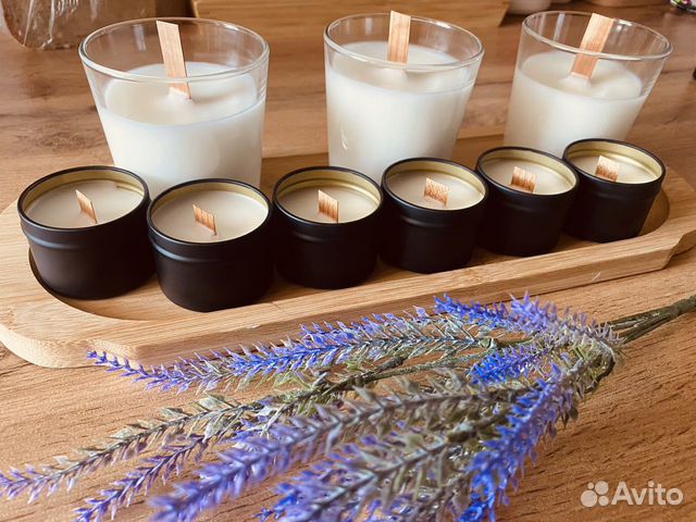 Свечи ручной работы из натурального воска