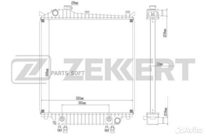 Радиатор охлаждения Форд Эксплорер IV 06