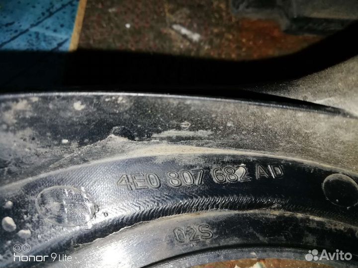 Заглушка на бампер под противотуманку audi