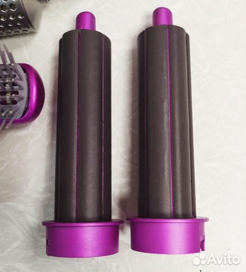 Фен-щетка Youtech Airwrap 5in1, серо-розовый