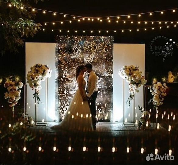 Свадебное оформление зала, президиума, фотозоны