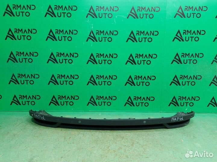 Юбка бампера задняя Skoda Rapid 2 2020