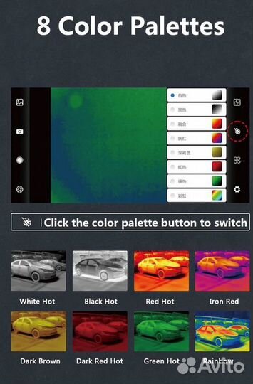 Тепловизор для телефона HTI 256x192, новый
