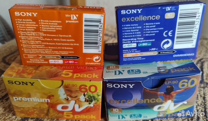 Кассеты Mini dv sony