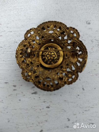 Брошь, винтаж, Чехия, Яблонекс