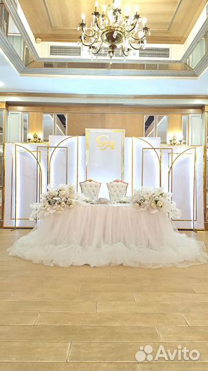 Свадебный декор президиум, фотозона