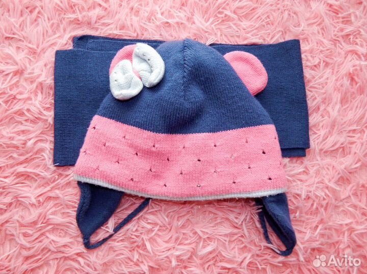 Комплекты (шапка+шарф/снуд) для девочки