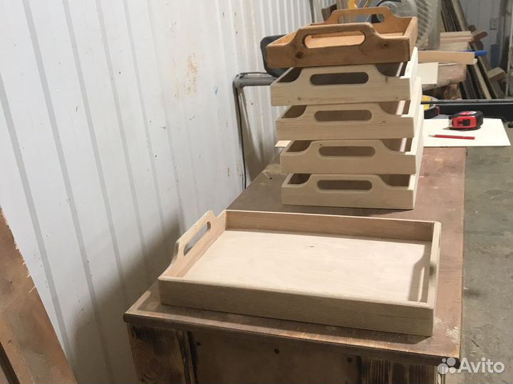 Поднос 2в1 деревянный