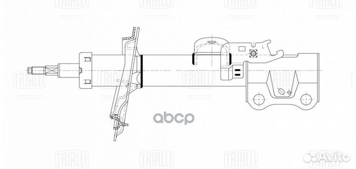 Амортизатор (стойка) перед. L AG 30155 Trialli