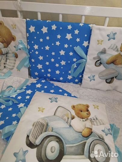 Бортики в кроватку новые