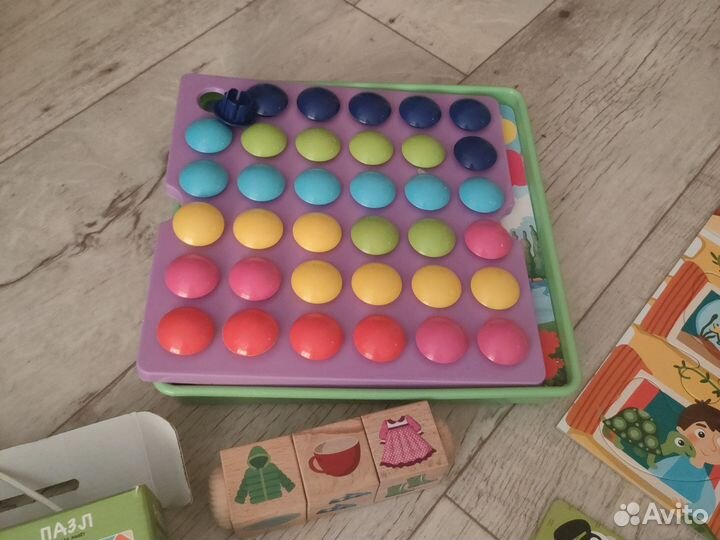 Детские развивающие игрушки и большие пазлы пакет