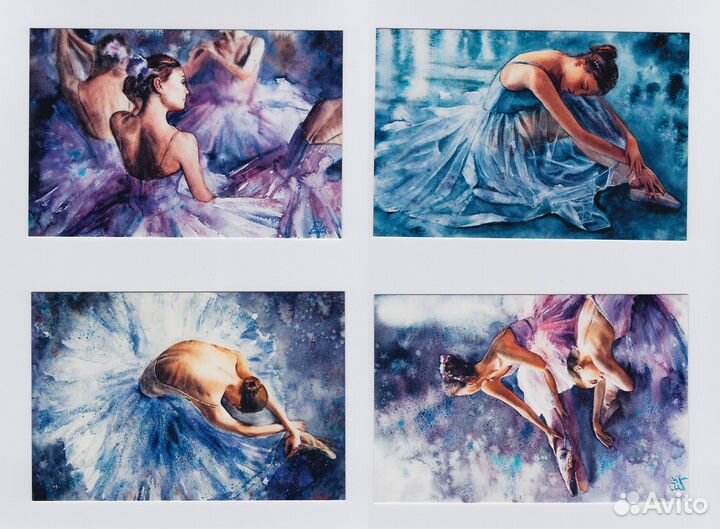 Открытки Русский балет набор балерина соцреализм