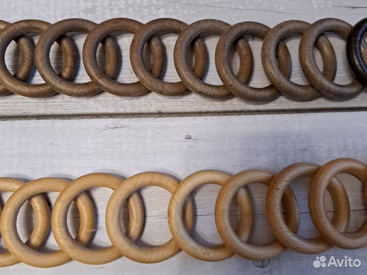 Кольца для штор деревянные 88 штук