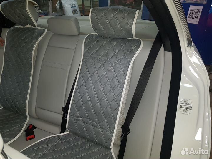 Авточехлы -Накидки Алькантара Мерседес Установка