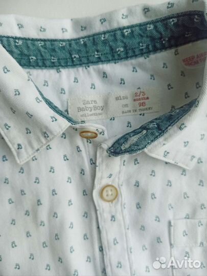 Нарядная рубашка Zara 98 для мальчика