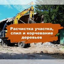 Расчистка участка,уборка,спил деревьев,корчевание