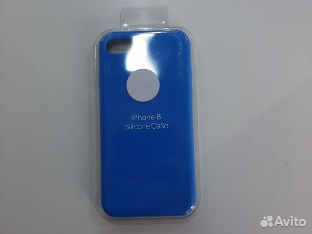 Силиконовый чехол на iPhone 7/8/se 2020 синий