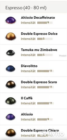 Капсулы Nespresso vertuo Неспрессо лимитированная
