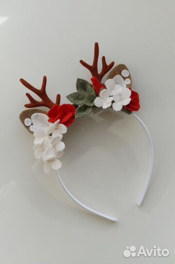 Ободок новогодний оленёнок