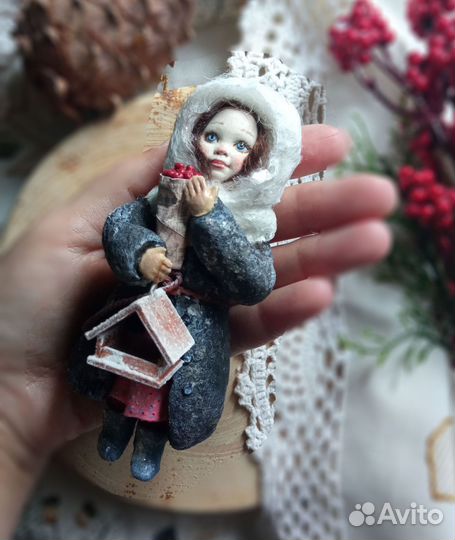 Ватные елочные игрушки